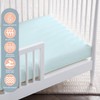 Pizuna 100% Cotton Fitted Cot Sheets Baby Blue, 400 Thread