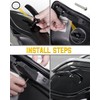 ANONEMOTO Black Saddlebag Latches Kit, Saddlebag Lifters Compatible for Harley