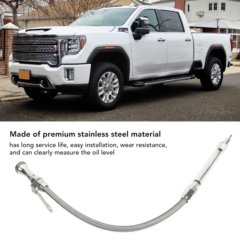 Engine Flexible Oil Dipstick Stainless Steel Fluid Oil Level Dipstick