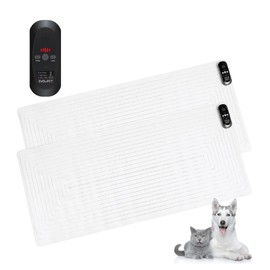 SVD.PET (2-Pack Pet Training Mat with Tester, Pet Shock Pad, Dogs & Cats Electronic Repellent mat for Indoor, 3 Training Modes, 5 Levels, Pet Safe Mode (Black controler 48" X 20")