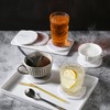 Absorbent Coasters for Drinks,Ceramic Coaster Set of 6 with Holder,