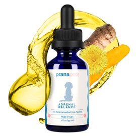 PranaPets Adrenal Balance for Dogs with Cushing's | Naturally Relieves Symptoms of Cushing's Disease in Dogs | Licorice Free Herbal Formula for Dogs with Cushing's Disease - 2 Pack