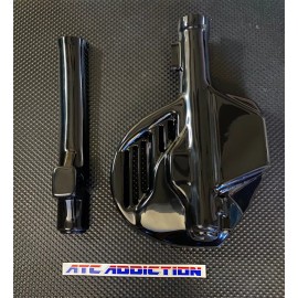 ATC Addiction Front Fork & Disc Guards BLACK Honda ATC350X ATC 350X 85 86 Maier