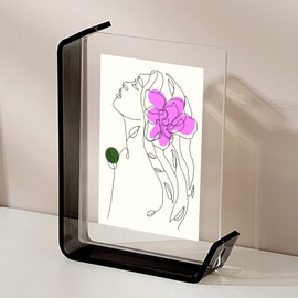 SetGame 2-Pack 4x6 Cute Picture Frame, Acrylic Cool Frame Modern & Versatile Photo Frame Tabletop Decoration, Beautiful Display Frame For Home, Office, Art, Anniversary, Family, Valentine's Day, Graduation