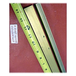 KolotovichTool 2 Pieces 1/2" x 1" C360 Brass Flat BAR 14" Long Solid .500" Mill Stock H02 Industrial Metal DE-3000DU