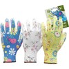 Ladies Deluxe Gardening Work Gloves (3 Pairs) Gift for Women