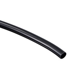 TOP-VIGOR 6mm ID 7mm OD Wire Harness Tubing, 7M Length PVC Tube for Wire Sheathing Wire Protection, Black