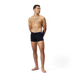Speedo Men's Hyperboom Splice Aquashort Swiming Trunks | Quick Drying | Training | FitneS | Chlorine Resistant, Cobalt Pop, 3434