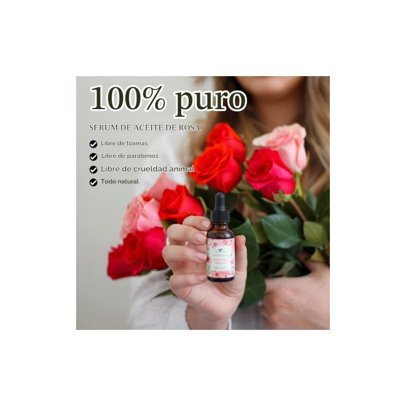 Baja Basics Aceite De Rosa Para El Rostro, Aceite Esencial