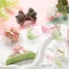 Zeyune 6 Pcs Pink/Green Hair Claw Clips Party Favors Wizard