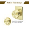 HOSOM Dummy Door Knob, 2 Pack Gold Door Knobs, Interior/Exterior