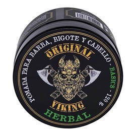 Pomada Herbal | Tacto Premium, Modelado Preciso, Larga Duración, Vegano, Cruelty-Free, Origen Natural | Aroma Profundo y Relajante – ¡Transforma tu Barba y Cabello Sin Parabenos, Formaldehídos, ni Sustancias Dañinas! Disfruta de tu nueva imagen. 120g (Herbal)