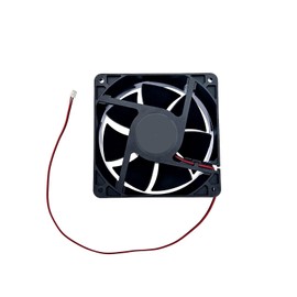 JZK 120 x 120 x 38 mm DC 24 V 2-Pin Brushless Cooling Fan 12 cm, 0.18 A, 3100 rpm, 12038 Ball Bearing DC Fan 120 mm for Ice Maker, Heater Fan, Cooler, PC Case Fan