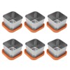 6pcs Sauce Cup 304 Stainless Steel Sealed Leakproof Salad Dressing