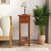 Giantex Tall End Table, Narrow Side Table with Drawer and
