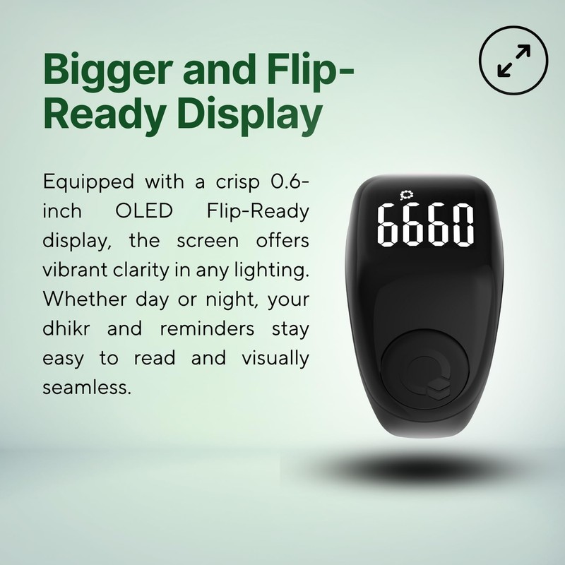 TAKVA - Zikr Ring Flex Advance | Improved, Smart Tasbih
