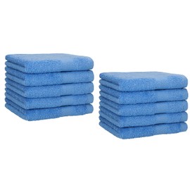 Betz Premium Guest Towel Set 100 % Cotton 30 x 50 cm Pack of 10, light blue, 30 x 50 cm