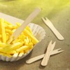 1000 French fries forks, wood, 85 mm x 10 mm