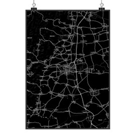 Mr. & Mrs. Panda DIN A5 Poster Landau in der Pfalz - Gift, Picture, City, Design Poster, City Village Map Map City Map