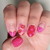 24 Pcs Valentine’s Day Press on Nails Short Fake Nails