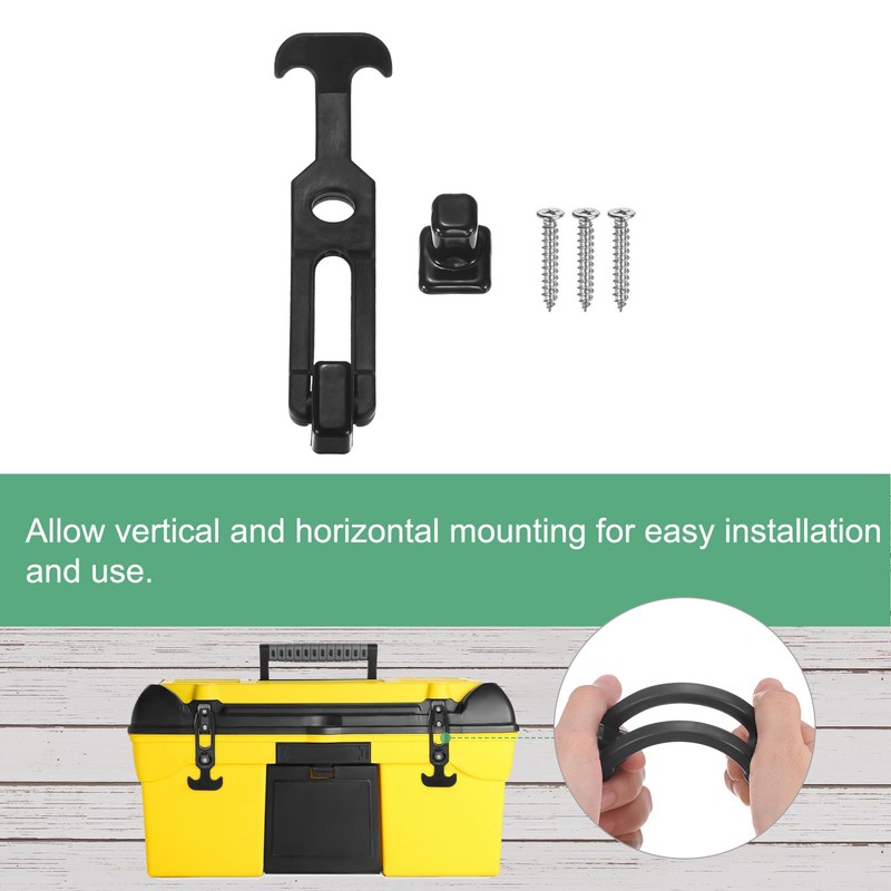 M METERXITY 1-Pack T-Handle Rubber Flexible Draw Latches,6.3" Flexible Draw
