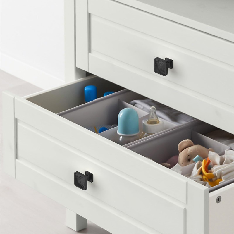 Asidrama 10 Pack Matte Black Kitchen Cabinet Knobs, Cabinet Knobs