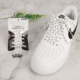 5Chaos Reflective Star Shoelaces, Jogging Running Night Club Party Dancing Shoe Laces for Women Kids Girls Men, Shoestring with Aglets 1Pair (47" (120CM), White)