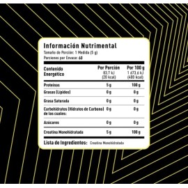 Limitx Nutrition Creatina Monohiratada Alta Pureza En Polvo Sin Sabor                                                                                 