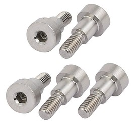 Sourcingmap 304 Stainless Steel Hex Socket Shoulder Bolt 8mm Shoulder Dia 8mm Shoulder Length M6 Thread 5pcs