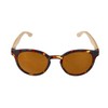 Gamswild WM1228 Sunglasses Bamboo Fashion Glasses Women Men Red Brown