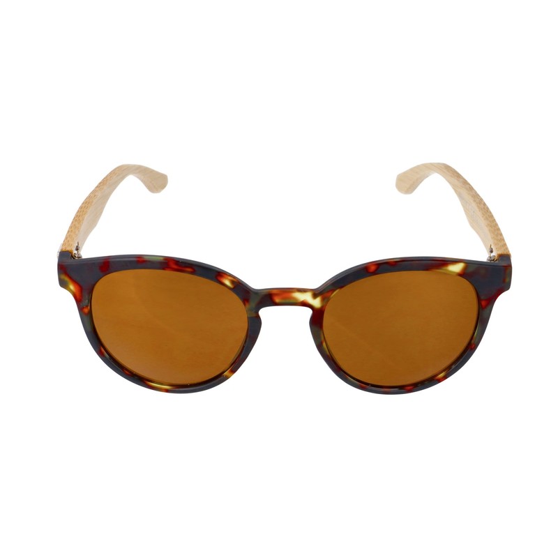 Gamswild WM1228 Sunglasses Bamboo Fashion Glasses Women Men Red Brown