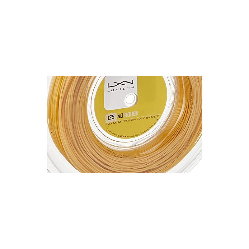 LUXILON(ルキシロン) テニス ストリング ガット 4G ROUGH 125 [200mリール] WRZ990144 イエロー