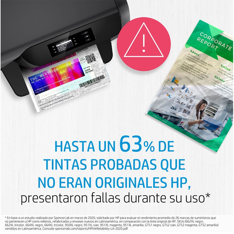 Cartucho original de tinta negra HP 46 Advantage (CZ637AL)
