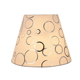 Aspen Creative 58901A, Empire Uno Lamp Shade, White, 5" Top x 9" Bottom x 7" Slant Height, Slip UNO 33mm