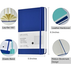 Coopay 48 Pack A5 Journal Notebooks Bulk, 160 Pages, 100GSM Thick Paper, 8.3 x 5.5 inch Hardcover Lined Leather Journals for Writing Office School Business,Bulk Notebook for Work Men Women (6 Colors)