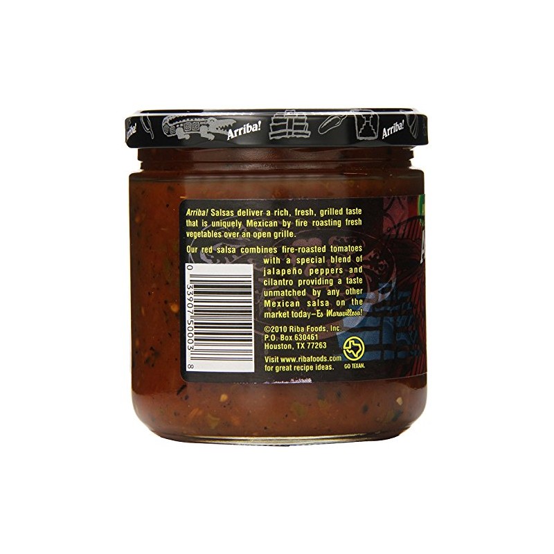 Arriba! Mild Red Salsa, 16-Ounce Glass (Pack of 6)