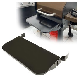 HECASA Folding Front Shelf Compatible with Camp Chef 24" Pellet Grills, Grill Accessories for Outdoor Cooking, Replacement for PGFS24, Powder Coated, Steel, Black