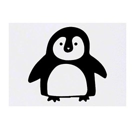 'Cute Penguin' Temporary Tattoo - Water Resistant, Skin-Safe, Non-Toxic Transfer (TO00025053)