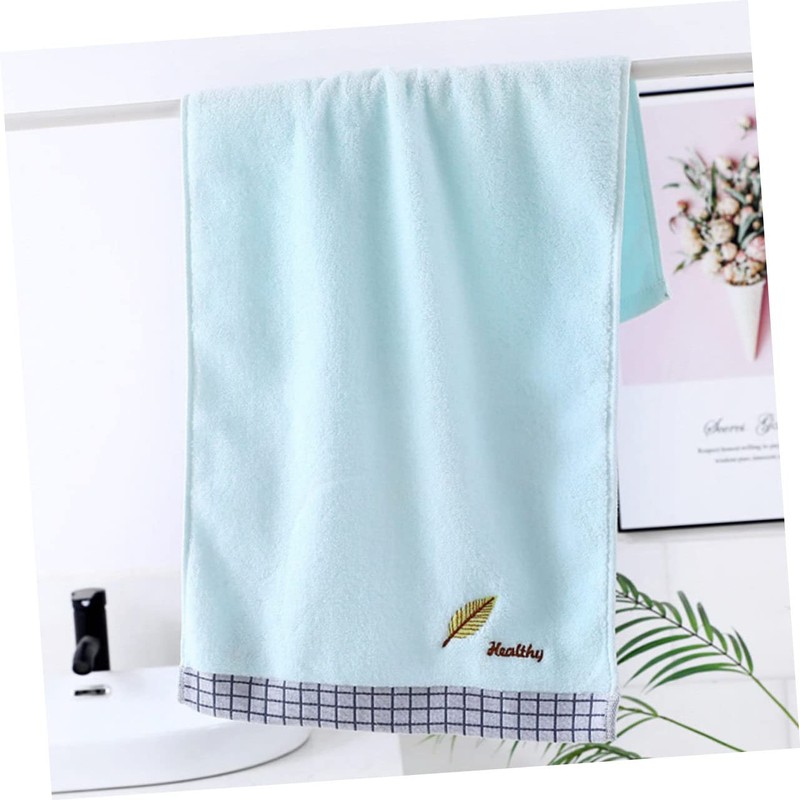 TOVINANNA Cotton Washcloth Face Towel Bath Towel Soft Absorbent Embroidered