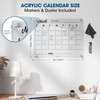 Premium Acrylic Calendar for Wall | Clear White Board |