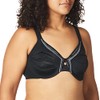 Olga Women's Butterfly Effect Minimizer Bra, Black, 40C
