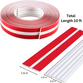 Self-Adhesive Flexible Corner Trim Molding, Peel and Stick Wall Molding Trim, Wall Edge Corner Protector, Inside & Outside Corner Guards, Caulk Strip for Floor, Window, Door, Ceiling (10ft)