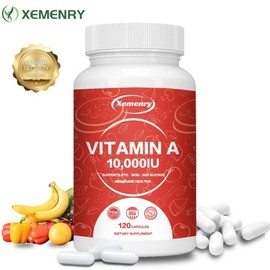Vitamin A Capsule - Eye and Vision Health Relieves Eye Fatigue Strengthens Immunity, 1 Piece, 120 Tablets / 비타민 A 캡슐 - 눈과 시력 건강 눈의 피로 완화 면역력 강화, 1개, 120정