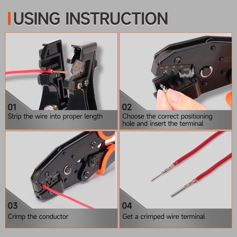 iCrimp Ratchet Deutsch Crimp Tool for DT Connector, Deutsch Open
