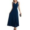 Missufe Women's Elegant Wrap Dress Evening Dress Cocktail Dress Prom