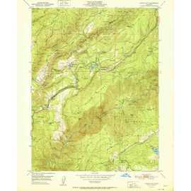 YellowMaps Dutch Flat CA topo map, 1:24000 Scale, 7.5 X 7.5 Minute, Historical, 1951, 26.7 x 22 in - Paper