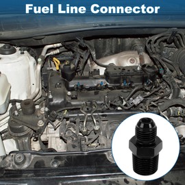 A ABSOPRO Male Flare Reducer Hose Fitting Adapter TF-AN6-3/8 NPT Fuel Line Connector Aluminum Black