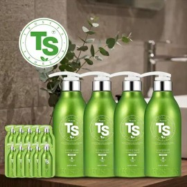 TS [TS] 프리미엄 샴푸 4종 세트(본품300g x4개+여행 6g x20개) 티에스 탈모 완화 [TS] Premium Shampoo 4-Set (300g x4 + 6g Travel Size x20) TS Hair Loss Relief [Premium Shampoo 4-Piece Set]