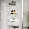 Umbra Flex Hanging Shower Caddy with 2 Shelves, Bathtub Shelf