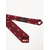 Beams Plus Men's Silk Crest Shield Embroidered Tie, BURGUANDY